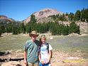 Kamie and Dad Mt Lassen behind us
